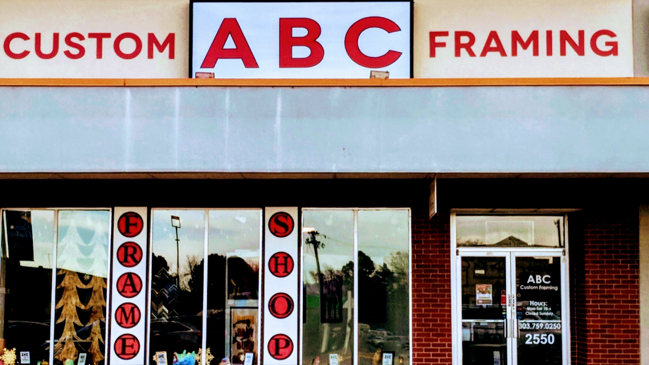 ABC Custom Framing storefront on South Colorado Boulevard in Denver